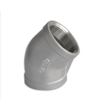 stainless steel fittings ss304 316 screwed 45 degree elbow 90 degree elbow reducing elbow for pipe connection